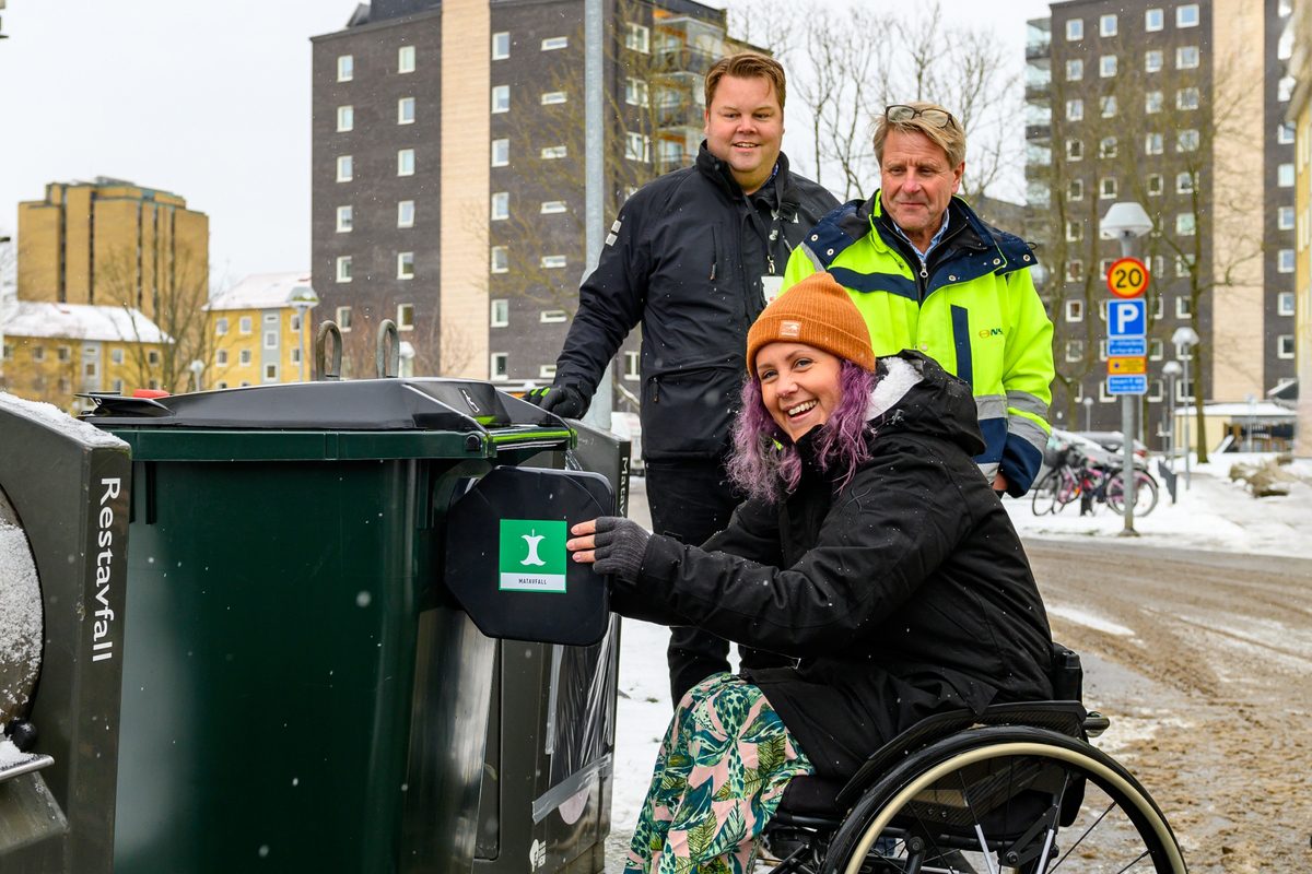 Helsingborgshem testar ett tillgänglighetsanpassat avfallskärl
