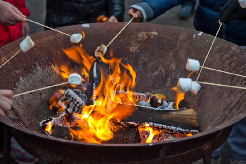 Grillning av marshmallows